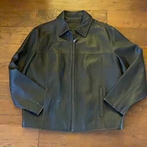 Roundtree & Yorke Genuine Leather Jacket, Men’s Large